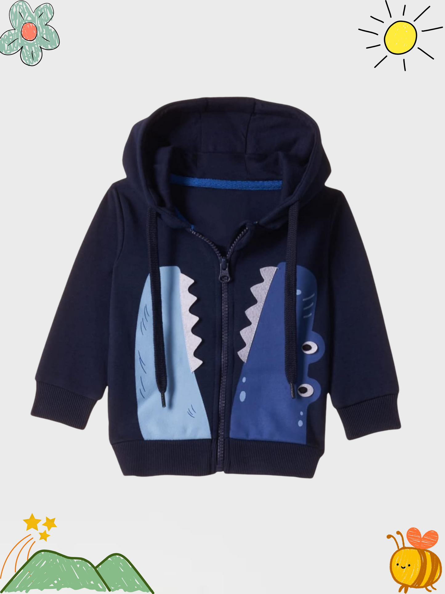 Shark zip-through Hoodie